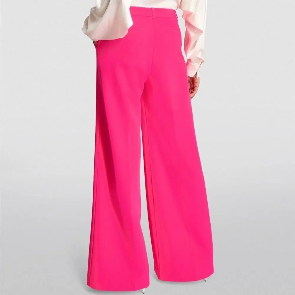 NWT L’AGENCE Pilar Pink Wide Leg Pant Trouser - Picture 5 of 13